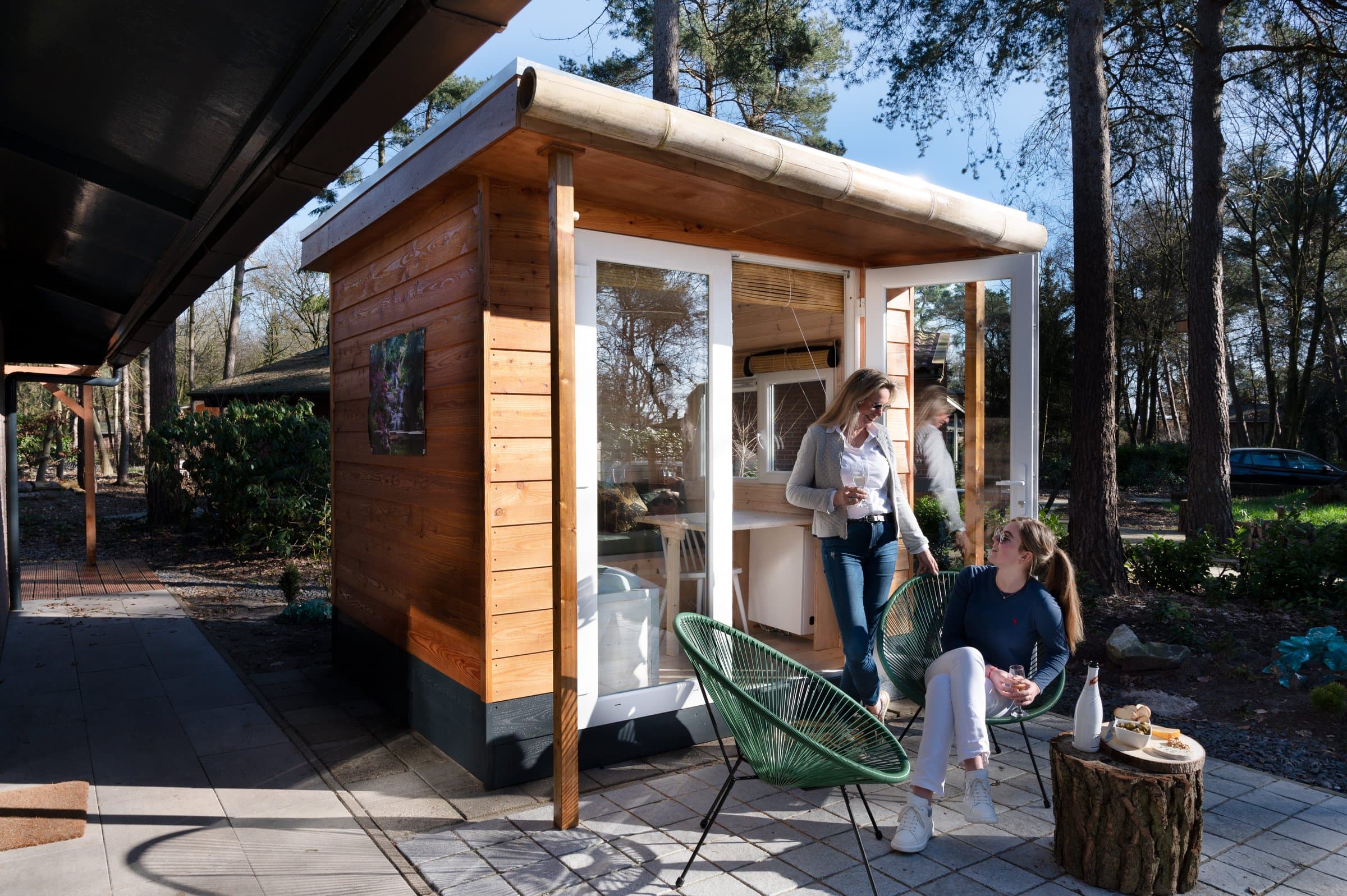 Sauna in de tuin