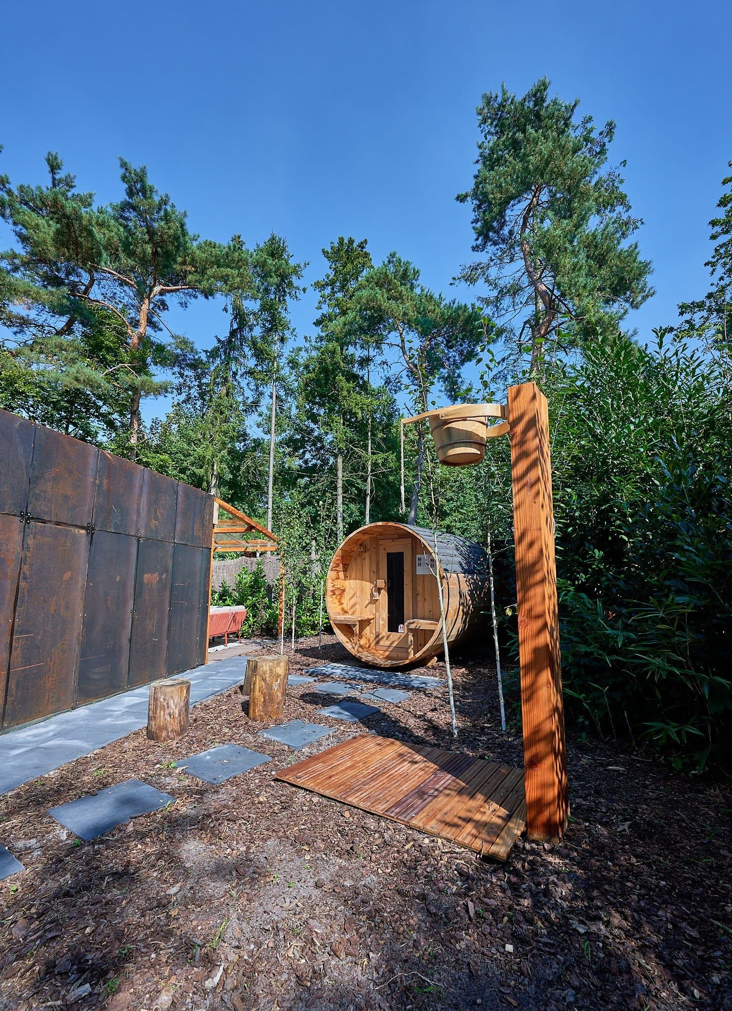 Sauna in de tuin