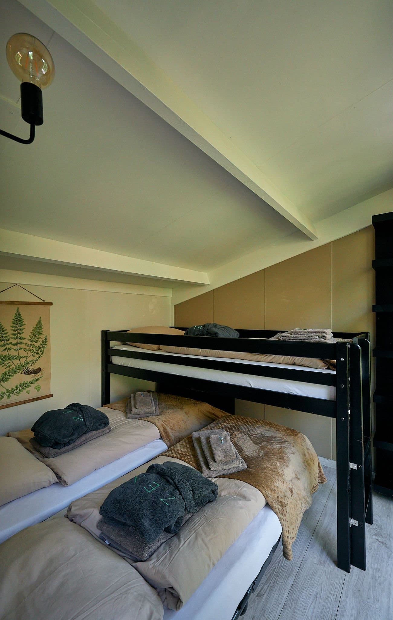 Slaapkamer met stapelbed