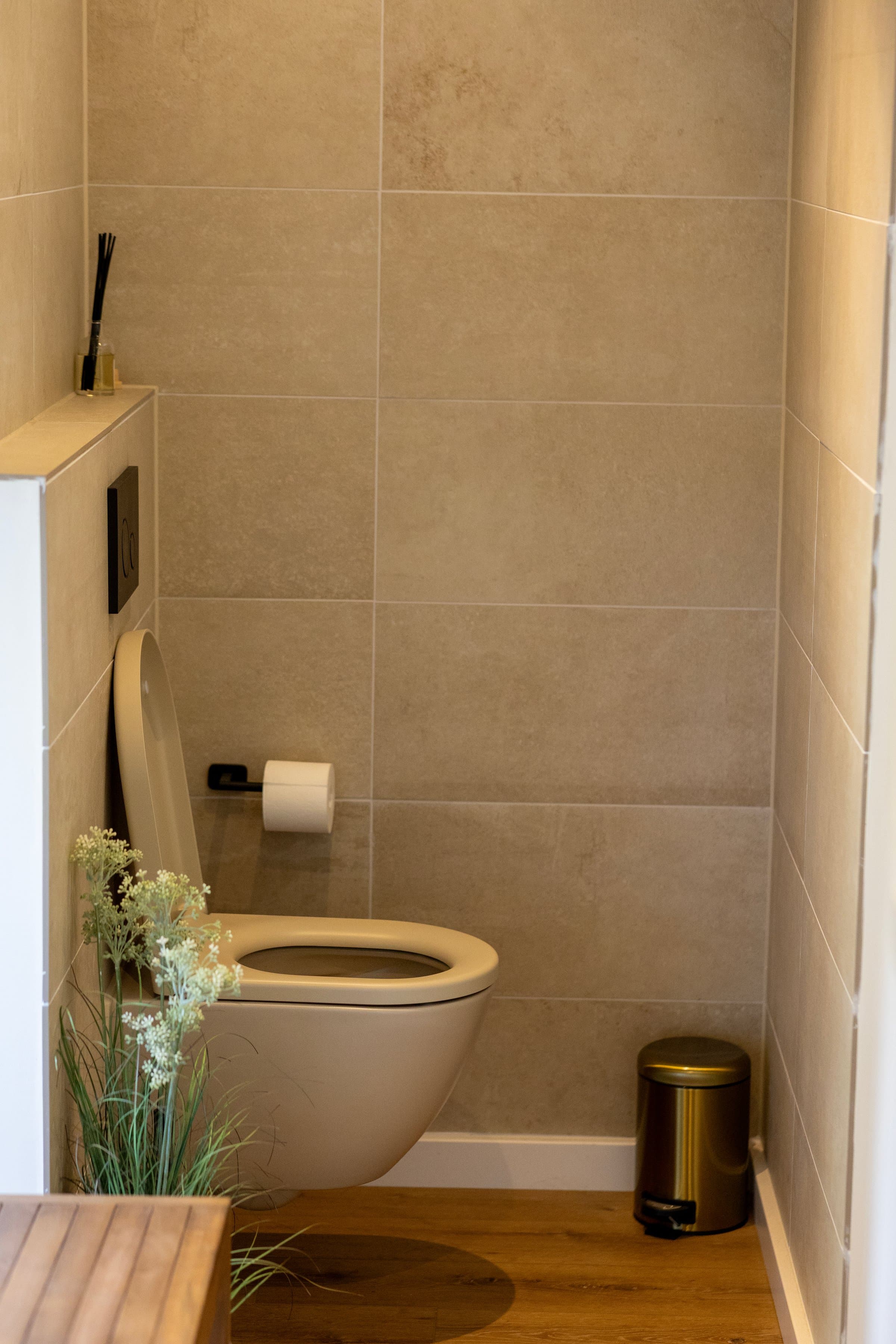 Toilet in de aanbouw