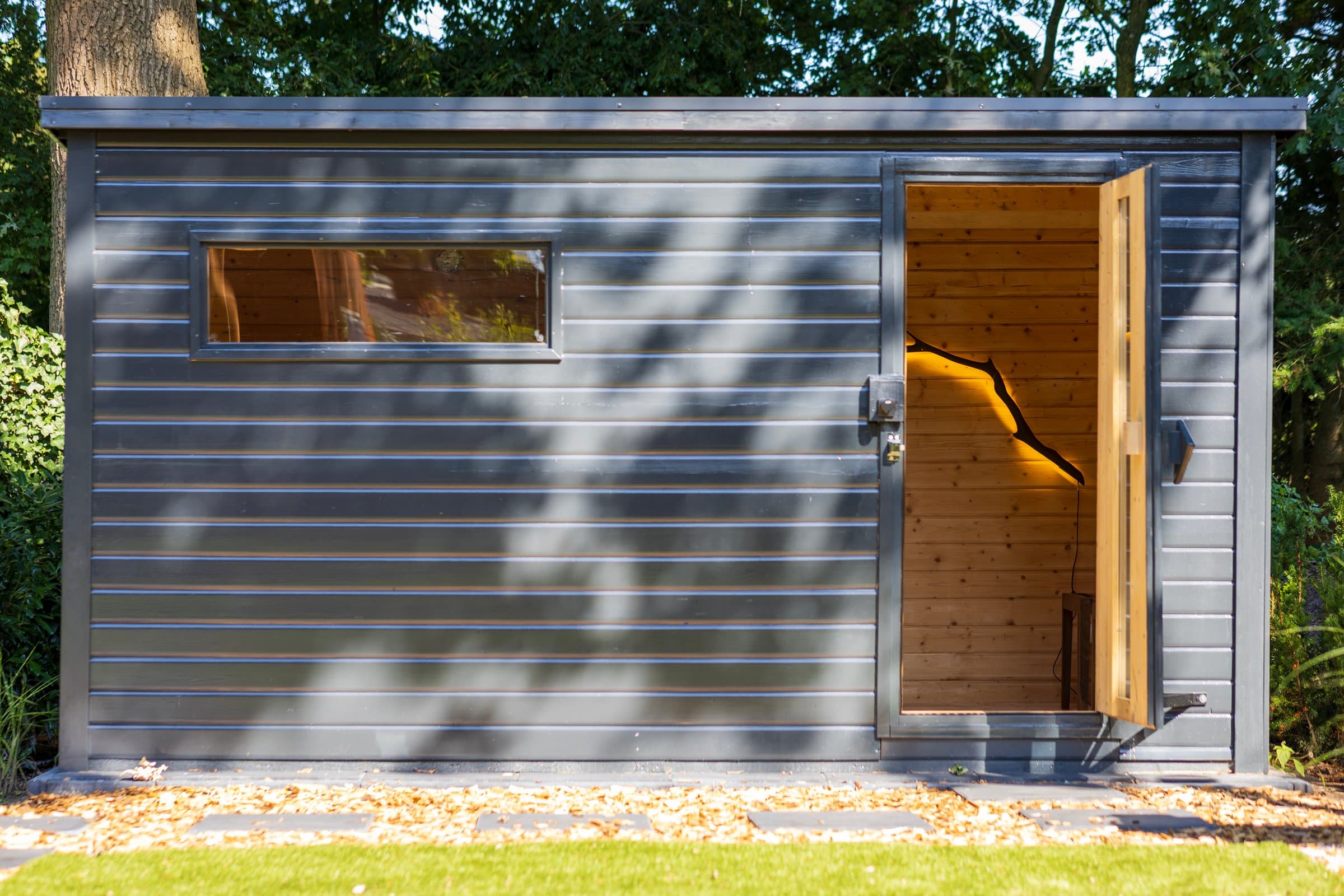 Sauna in de tuin