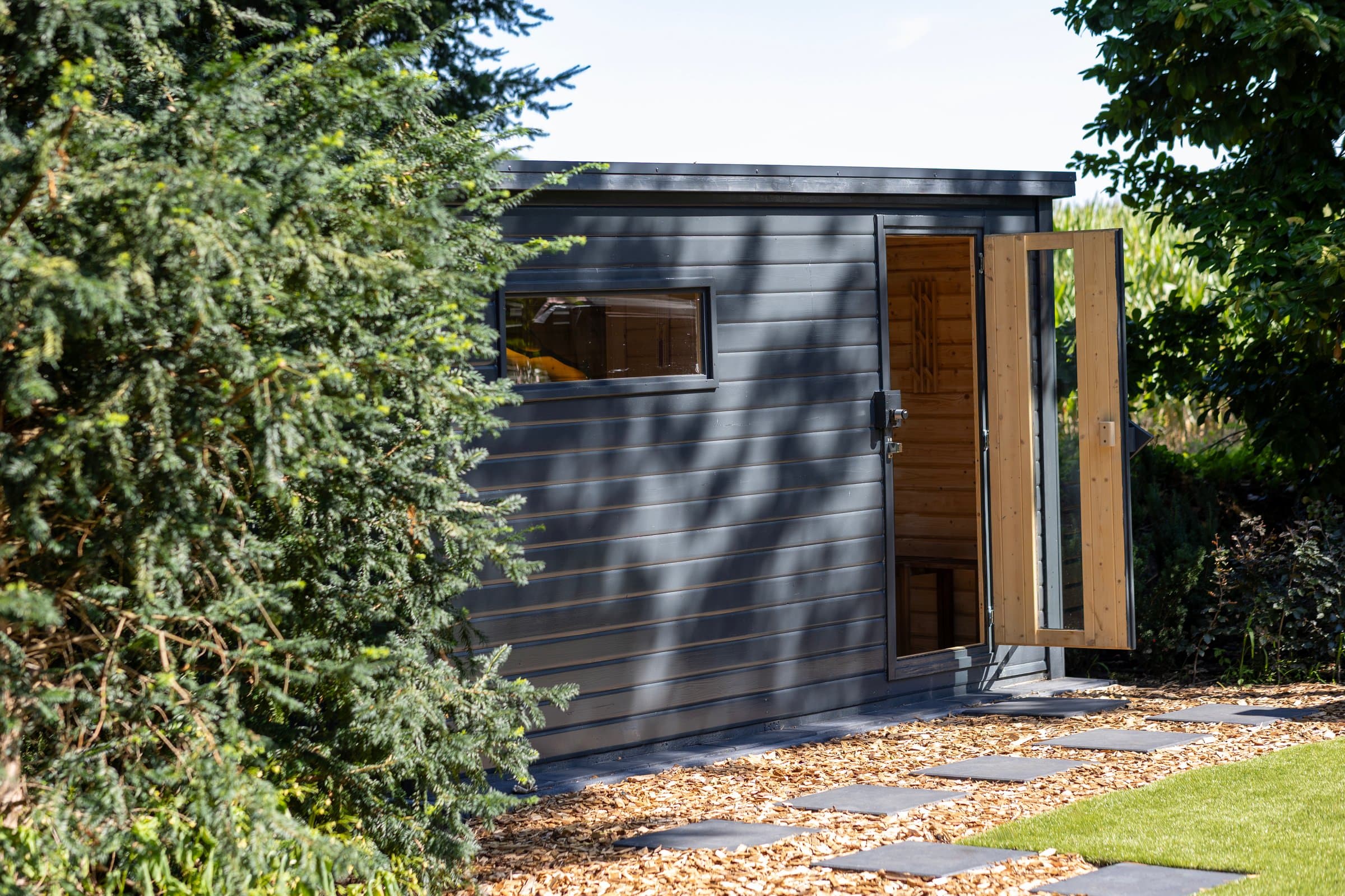 Sauna in de tuin